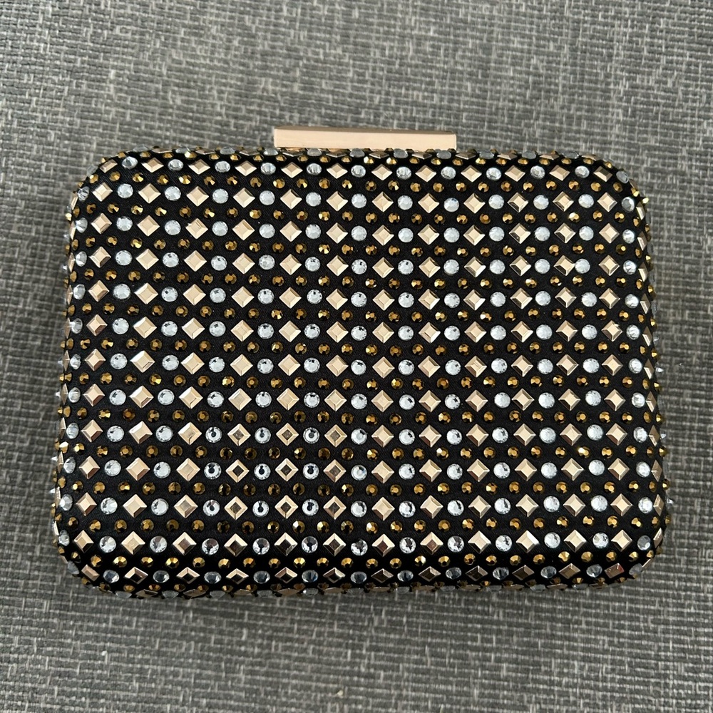 Sondra Roberts Rhinestone Box Clutch